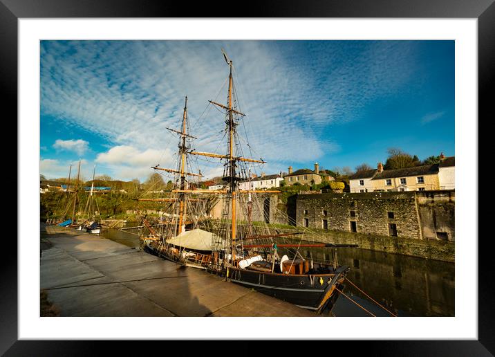 Charlestown Harbour Framed Mounted Print by Michael Brookes