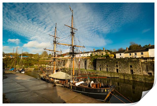 Charlestown Harbour Print by Michael Brookes