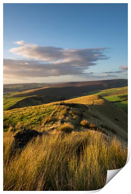 Summer evening on the hills Print by Andrew Kearton