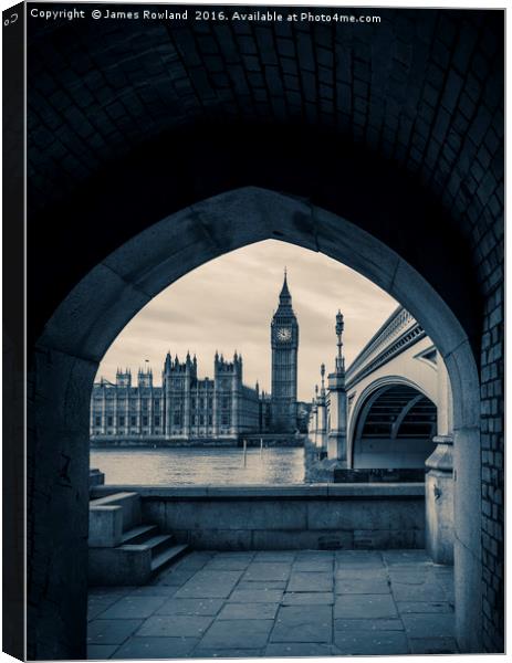 Westminster View Canvas Print by James Rowland