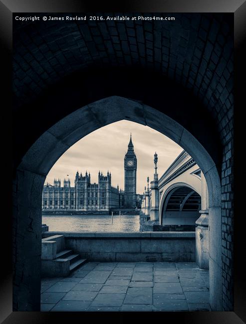 Westminster View Framed Print by James Rowland