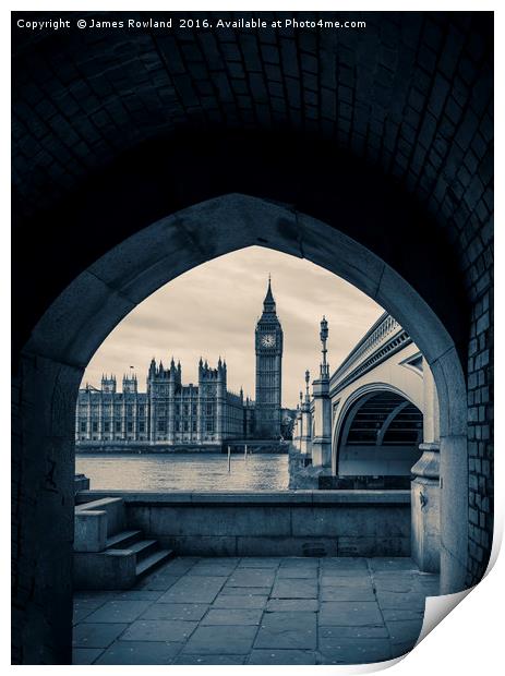 Westminster View Print by James Rowland