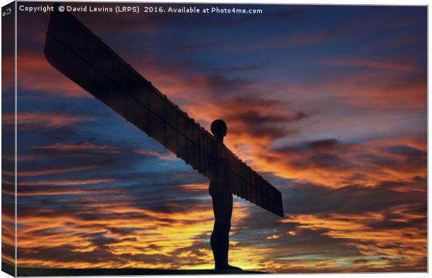 Angel Of The North - Gateshead Canvas Print by David Lewins (LRPS)