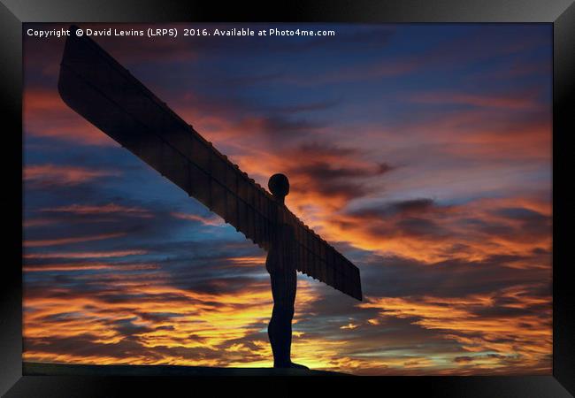 Angel Of The North - Gateshead Framed Print by David Lewins (LRPS)