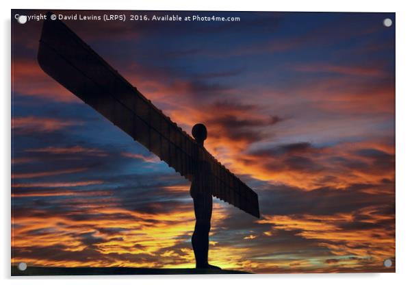 Angel Of The North - Gateshead Acrylic by David Lewins (LRPS)