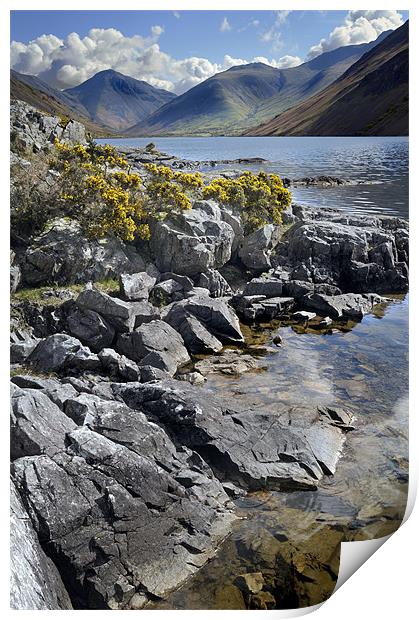 Wast Water in the Lake District Print by Stephen Mole