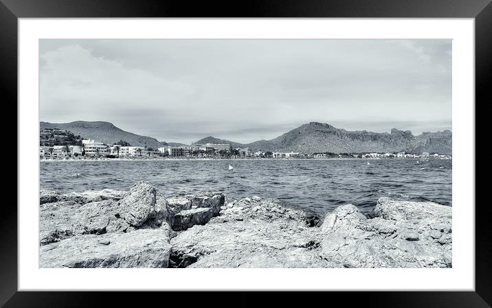 Puerto Pollensa  Framed Mounted Print by Louise Godwin