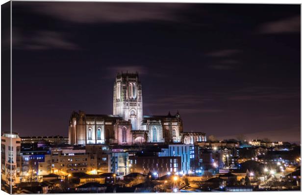 Liverpool Anglican Cathedral Canvas Print by James Harrison