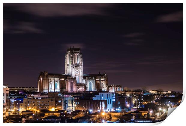 Liverpool Anglican Cathedral Print by James Harrison