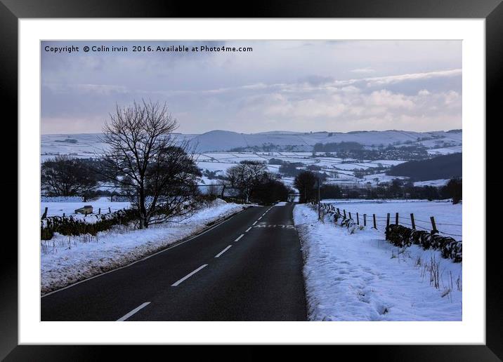Wickenlow Lane Framed Mounted Print by Colin irwin