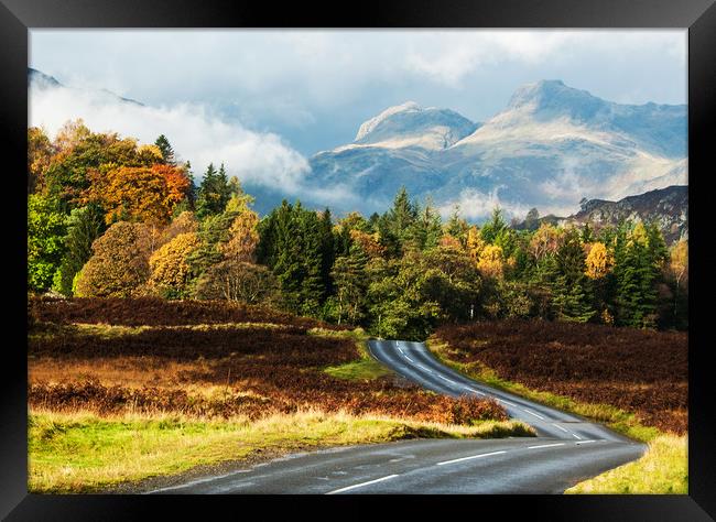 The Long and Winding Road Framed Print by Peter Jarvis