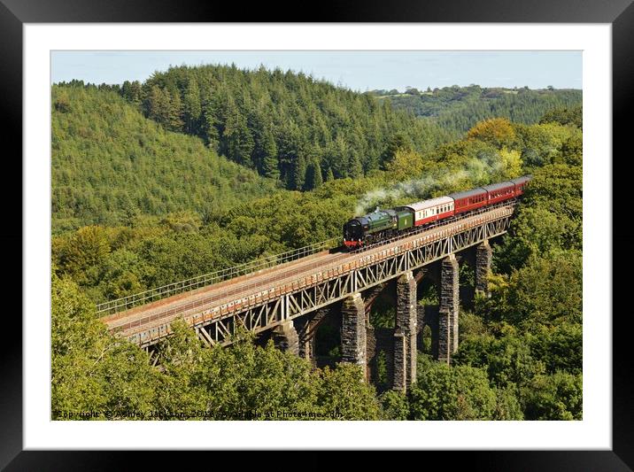 70000 Britannia Steam Train Framed Mounted Print by Ashley Jackson