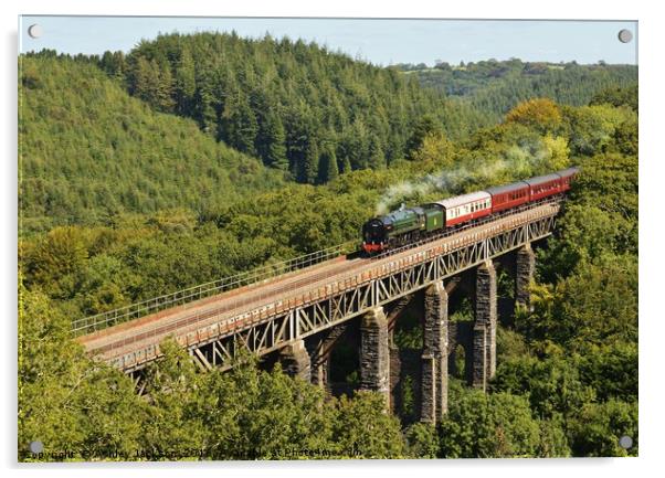 70000 Britannia Steam Train Acrylic by Ashley Jackson