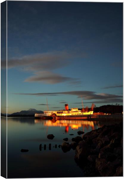 Maid of the Loch Twilight Canvas Print by Grant Glendinning