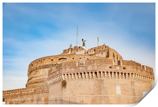 Castel Sant Angelo of Rome Print by Antony McAulay