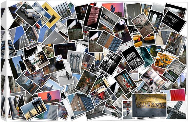 Collage of New York City Canvas Print by Tom Hall