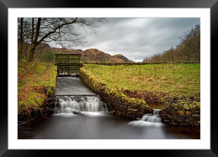 Yew Tree Beck and Tarn Framed Mounted Print by Darren Galpin