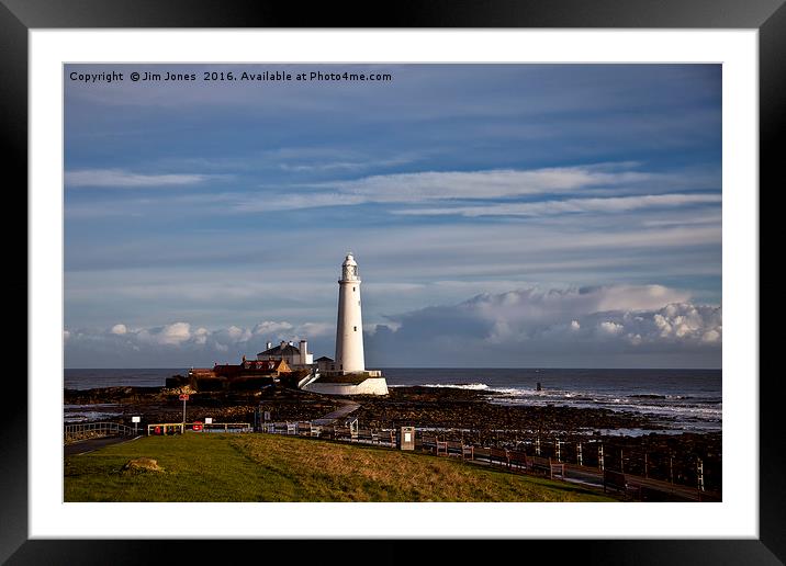 Sunshine at St Mary's Framed Mounted Print by Jim Jones