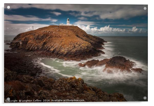 Strumble Head Lighthouse Acrylic by Leighton Collins