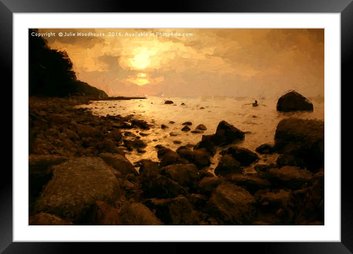 Mecklenburg sunset Framed Mounted Print by Julie Woodhouse
