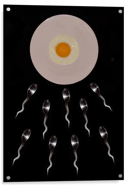 The old egg ad spoon race Acrylic by JC studios LRPS ARPS