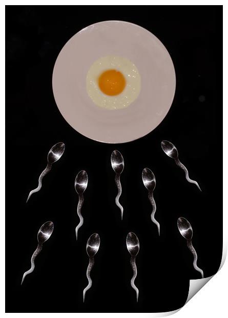 The old egg ad spoon race Print by JC studios LRPS ARPS