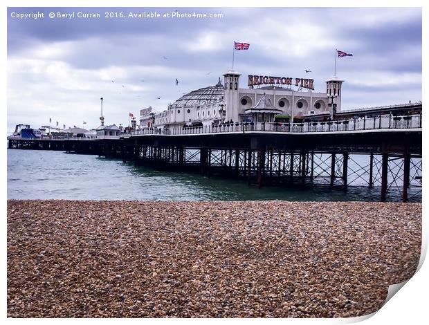 Majestic Brighton Pier Print by Beryl Curran