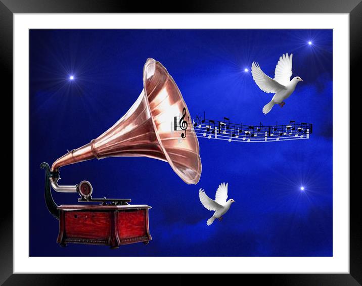Skyfall Melody Framed Mounted Print by Heather Goodwin