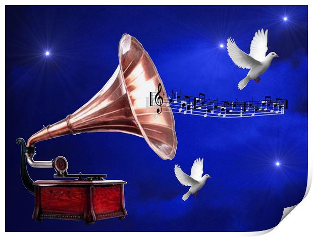 Skyfall Melody Print by Heather Goodwin