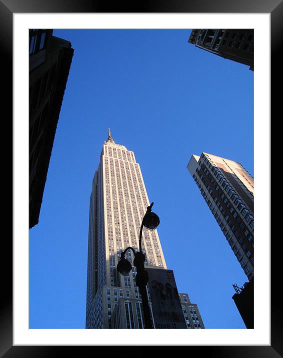 Empire State Different View Framed Mounted Print by Catherine Fowler