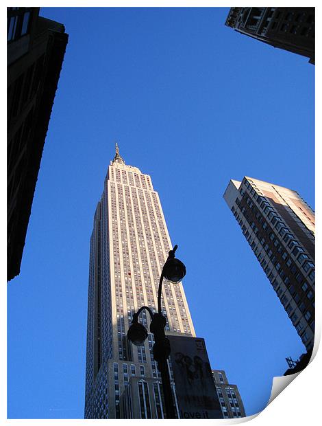 Empire State Different View Print by Catherine Fowler
