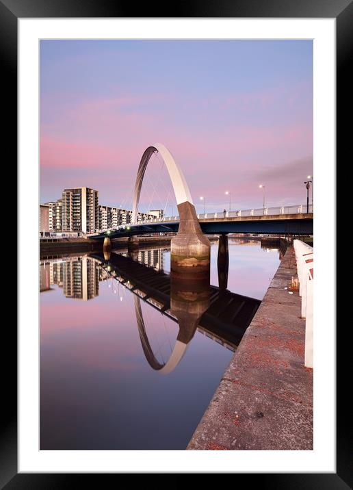 Sunset Bridge Framed Mounted Print by Grant Glendinning