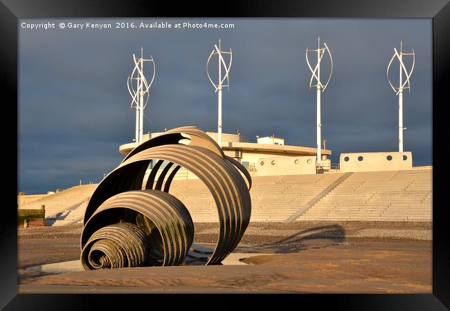 Marys Shell Against A Moody Dark Sky Framed Print by Gary Kenyon