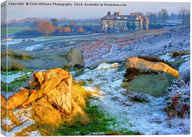 The Cow And Calf Pub Ilkley Canvas Print by Colin Williams Photography
