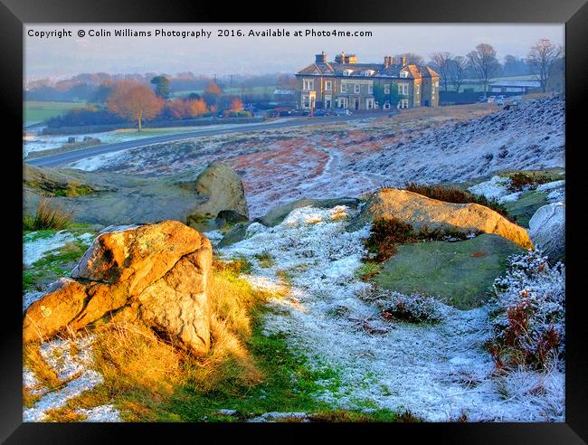 The Cow And Calf Pub Ilkley Framed Print by Colin Williams Photography