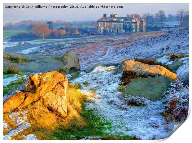 The Cow And Calf Pub Ilkley Print by Colin Williams Photography