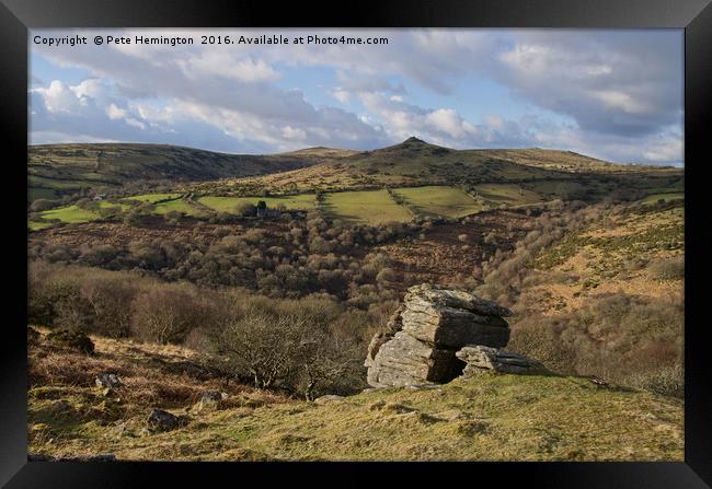 From Bench Tor to Sharp Tor Framed Print by Pete Hemington