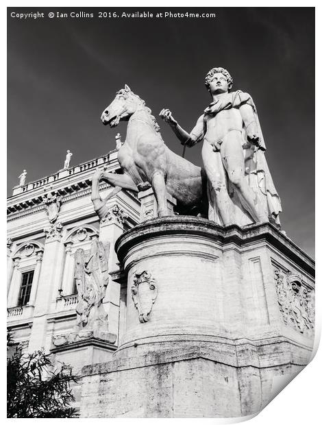 Statue of Castor, Rome Print by Ian Collins