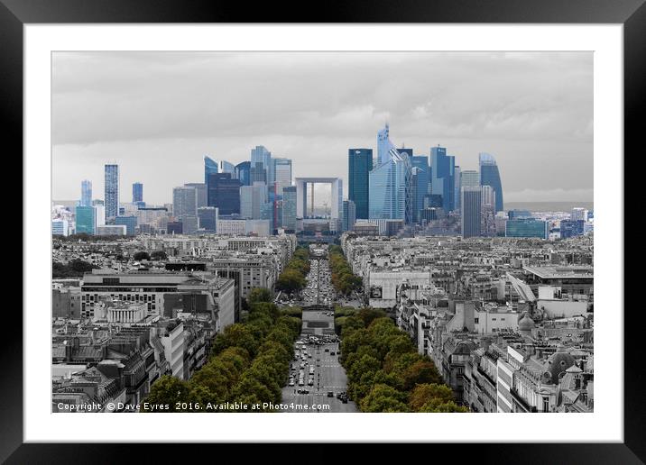 La Défense Framed Mounted Print by Dave Eyres