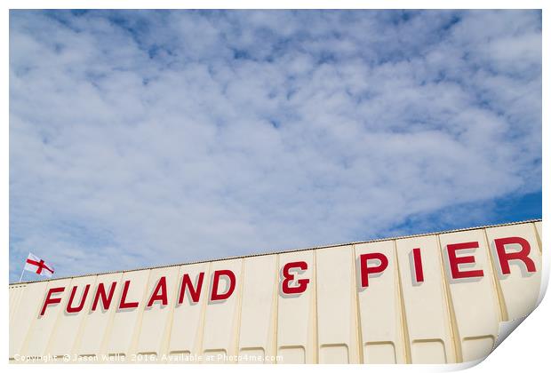 Funland & pier Print by Jason Wells