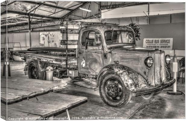 Vintage Pickup Truck Canvas Print by Hans Goepel Photographer