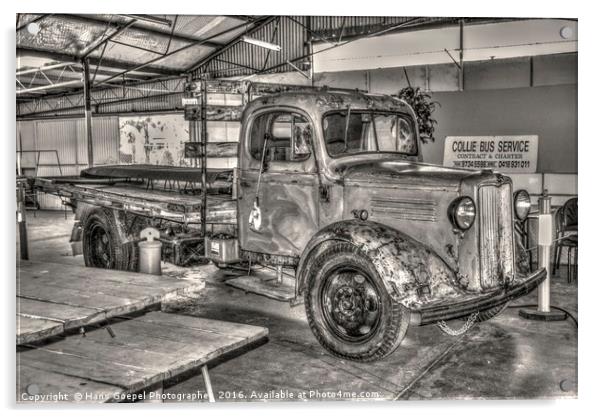 Vintage Pickup Truck Acrylic by Hans Goepel Photographer