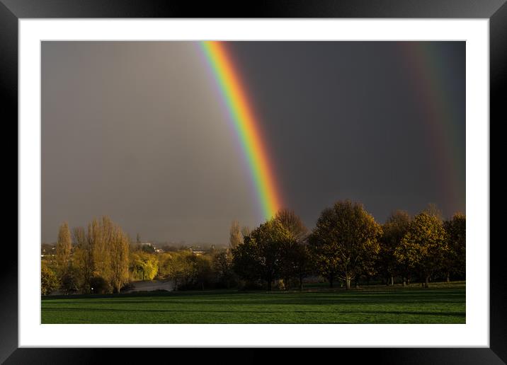 Rainbow Framed Mounted Print by Mick Sadler ARPS