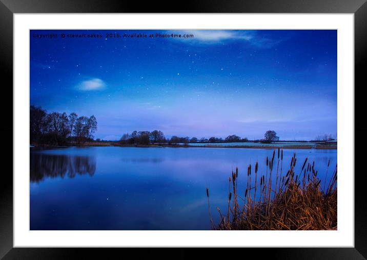 Morning stars Framed Mounted Print by stewart oakes
