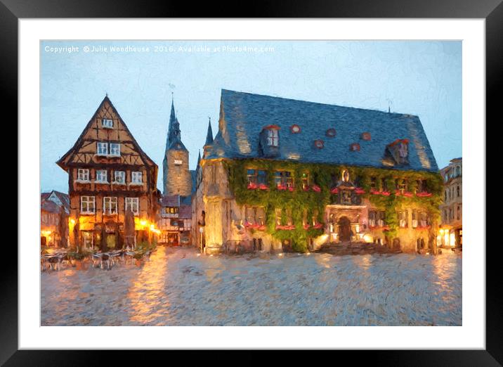 Quedlinburg Framed Mounted Print by Julie Woodhouse