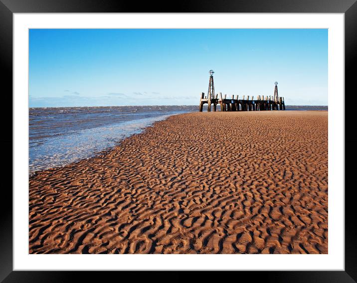 Tide Marks Framed Mounted Print by David McCulloch