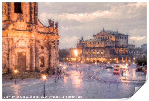 Dresden Print by Julie Woodhouse