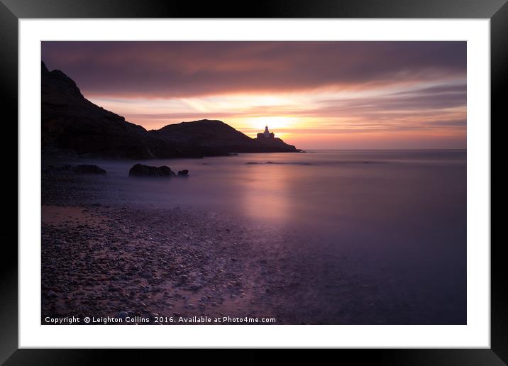 Good morning Bracelet Bay Framed Mounted Print by Leighton Collins