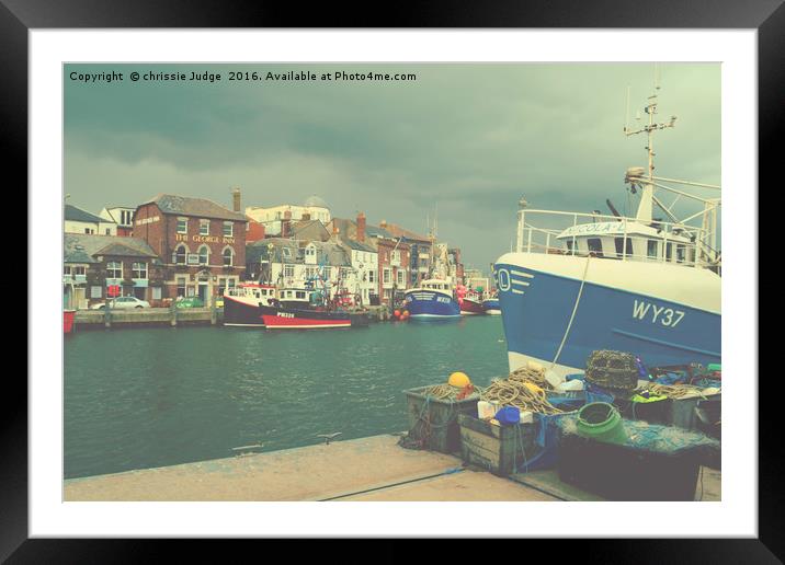 weymouth harbour dorset uk  Framed Mounted Print by Heaven's Gift xxx68
