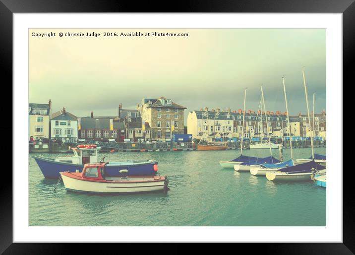 weymouth  fishing boats  uk  Framed Mounted Print by Heaven's Gift xxx68